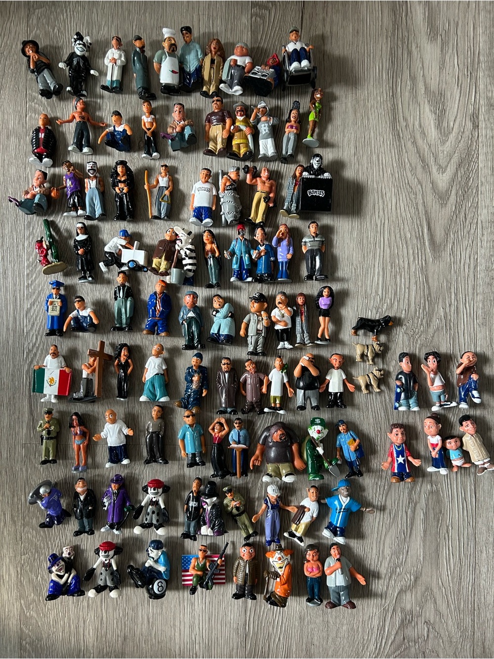 Huge Lot of Over 80 Homies Mini Figures